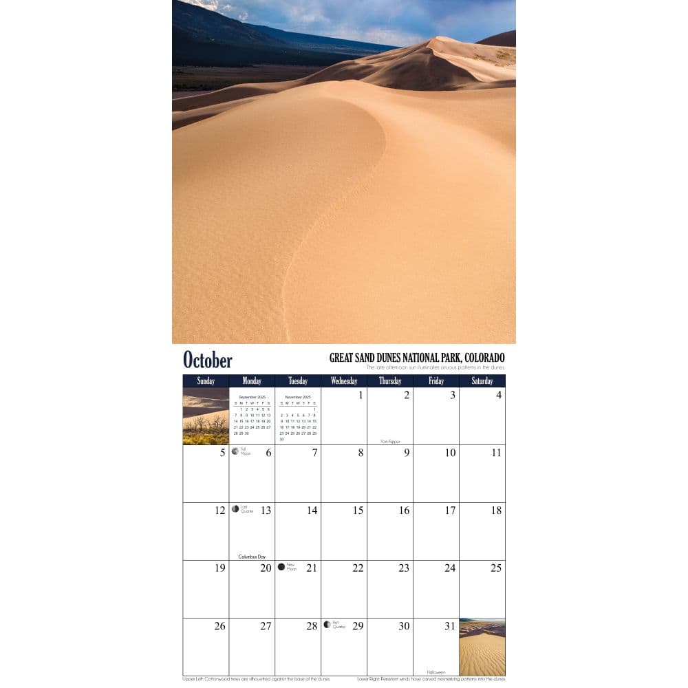 National Parks 2025 Wall Calendar Fifth Alternate Image