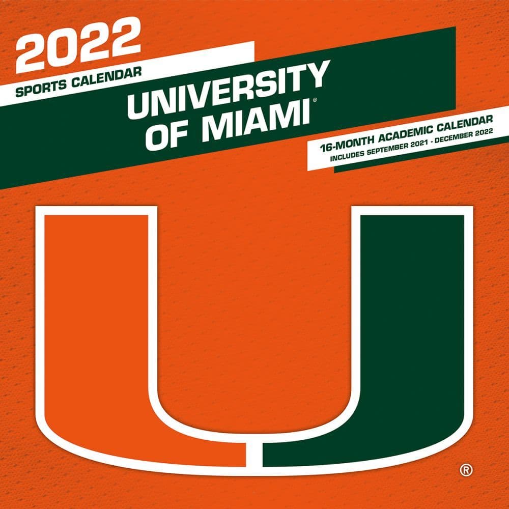 Miami Hurricanes 2022 Wall Calendar - Calendars.com