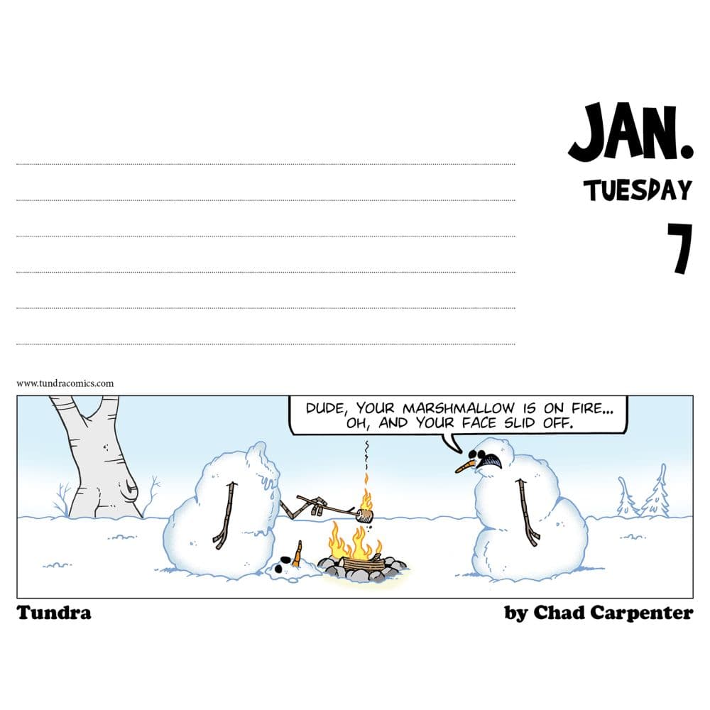 Tundra 2025 Desk Calendar Second Alternate Image