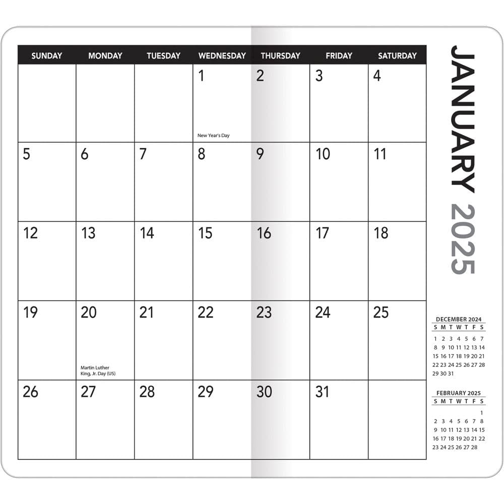 Kentucky Wildcats 2025 Pocket Planner monthly grid