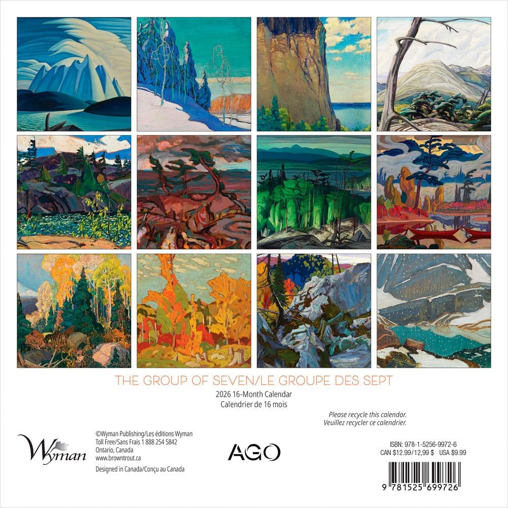 Group of Seven AGO 2026 Mini Wall Calendar First Alternate Image