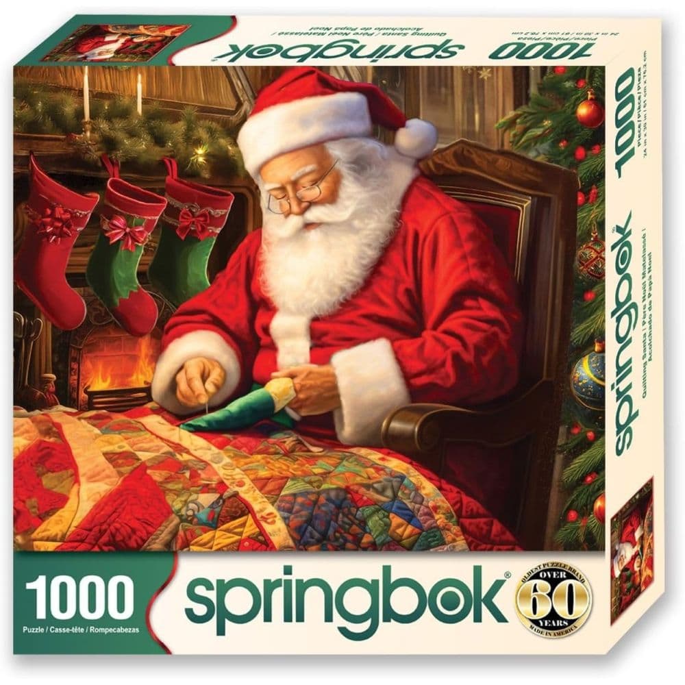image Quilting Santa 1000 Piece Puzzle Main Product Image