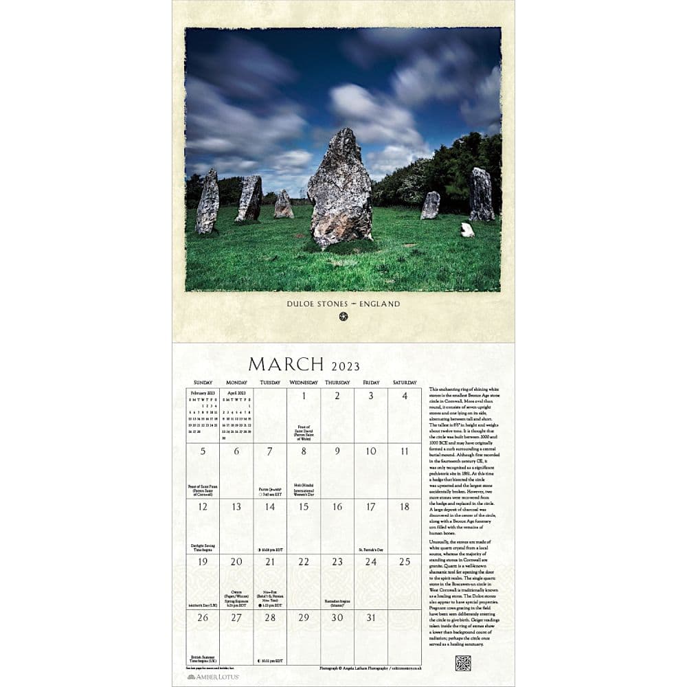 Sacred Celtic Sites 2023 Wall Calendar - Calendars.com