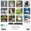 image Fowl Language 2025 Wall Calendar