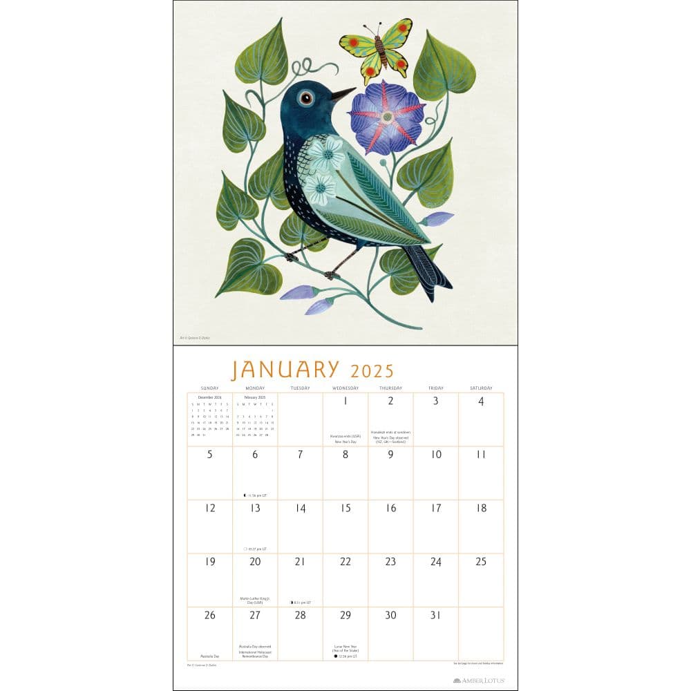 Feather Friends 2025 Wall Calendar Second Alternate Image