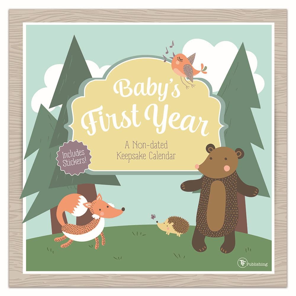 Babys First year Woodland Nondated Calendar