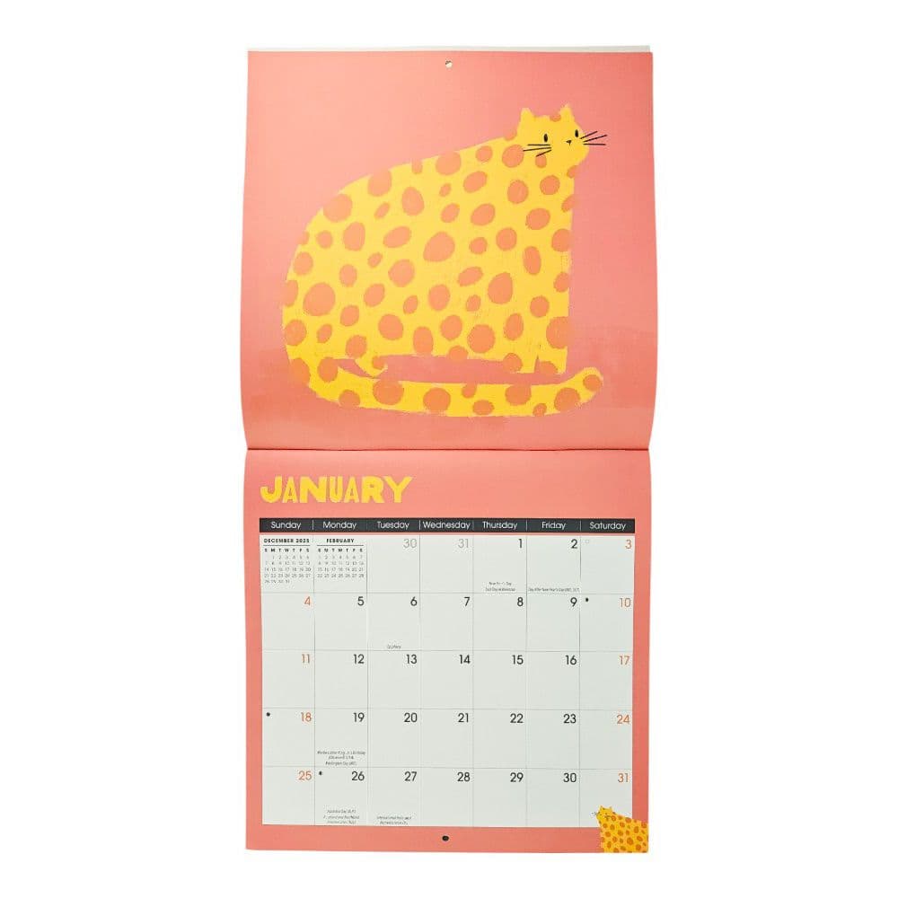 Funky Cats 2026 Wall Calendar Third Alternate Image