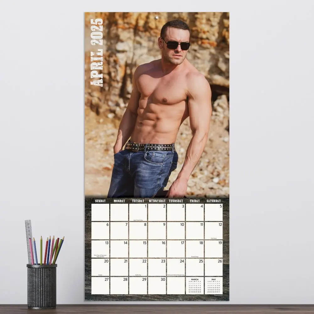 Cowboys Hot 2025 Wall Calendar