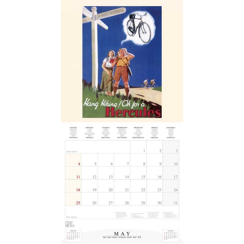 Cycling Through History 2025 Wall Calendar Fifth Alternate Image width="1000" height="1000"