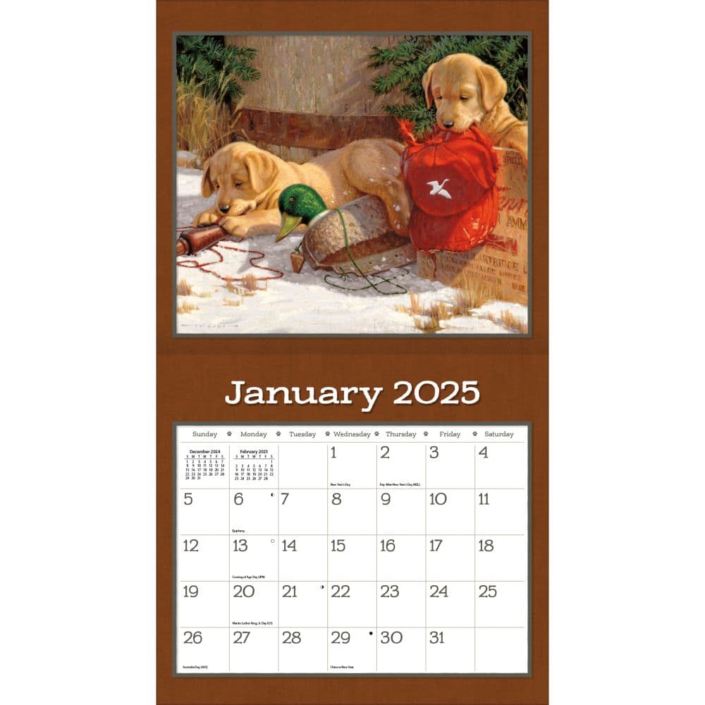 Puppy by Jim Lamb 2025 Wall Calendar Alt2