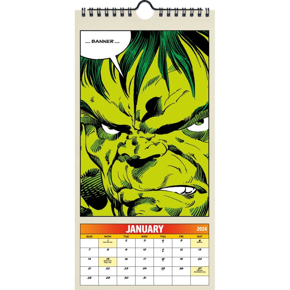 Marvel Comics 2024 Slim Wall Calendar