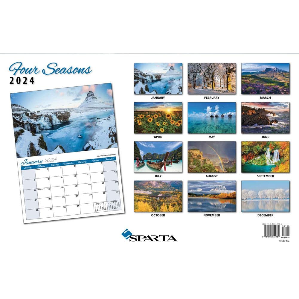 Four Seasons Deluxe 2024 Wall Calendar First Alternate Image width=&quot;1000&quot; height=&quot;1000&quot;
