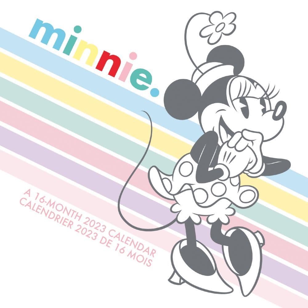 Trends International Minnie Mouse 2023 Mini Wall Calendar (FRENCH)