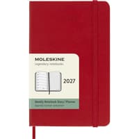 image Moleskine Scarlet Red Pocket Hard Cover 2027 Daily Planner Main Product Image