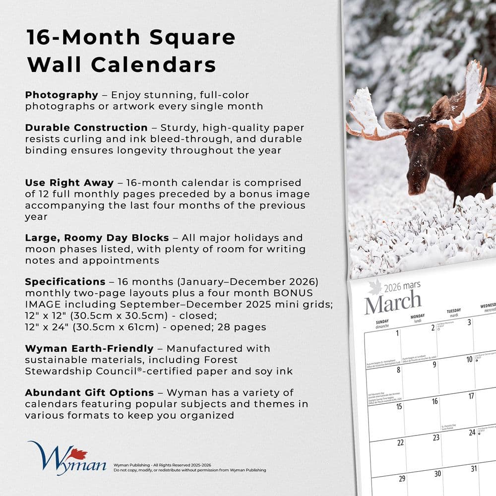 Cabin Country 2026 Wall Calendar Fifth Alternate Image