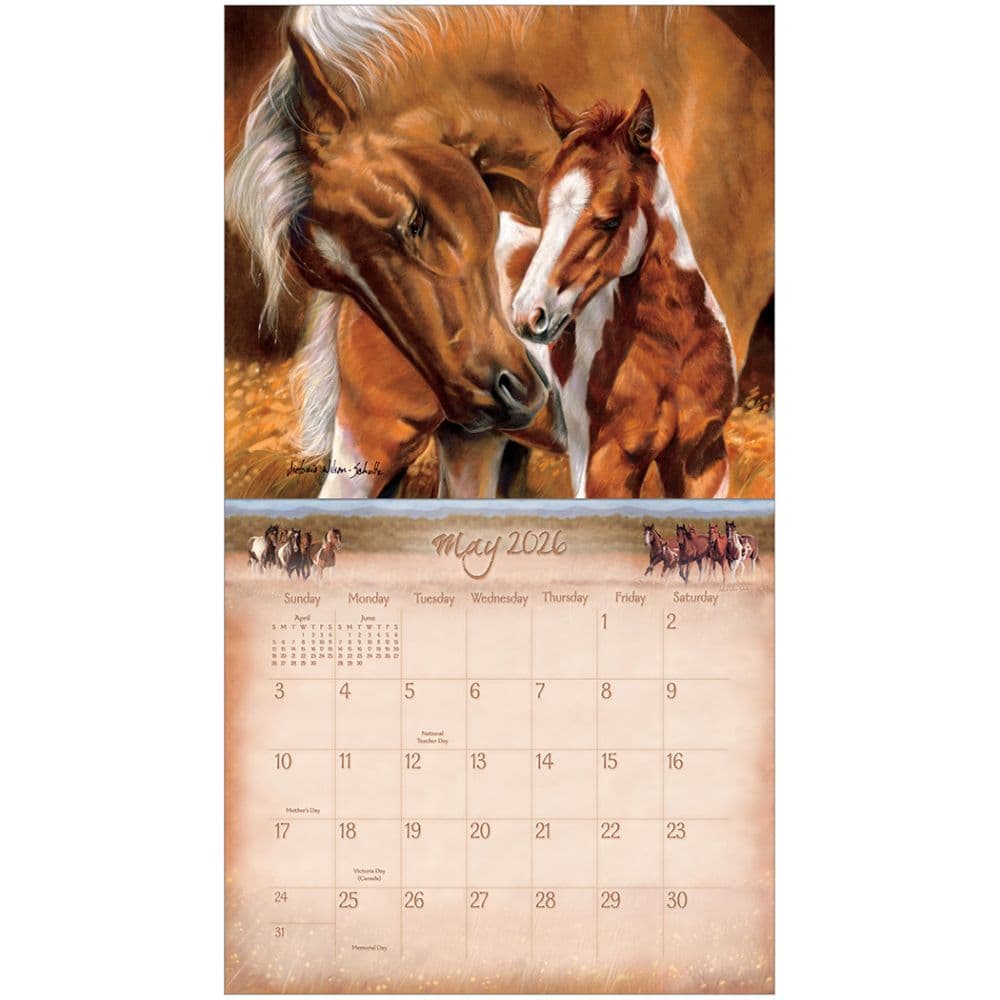 Horses by Victoria Wilson Schultz 2026 Wall Calendar Second Alternate Image
