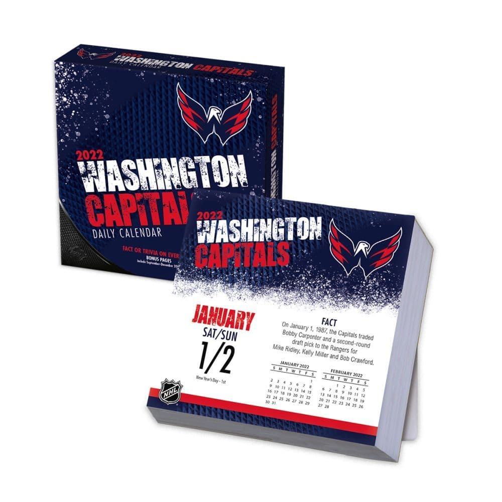 Washington Capitals 2022 calendars