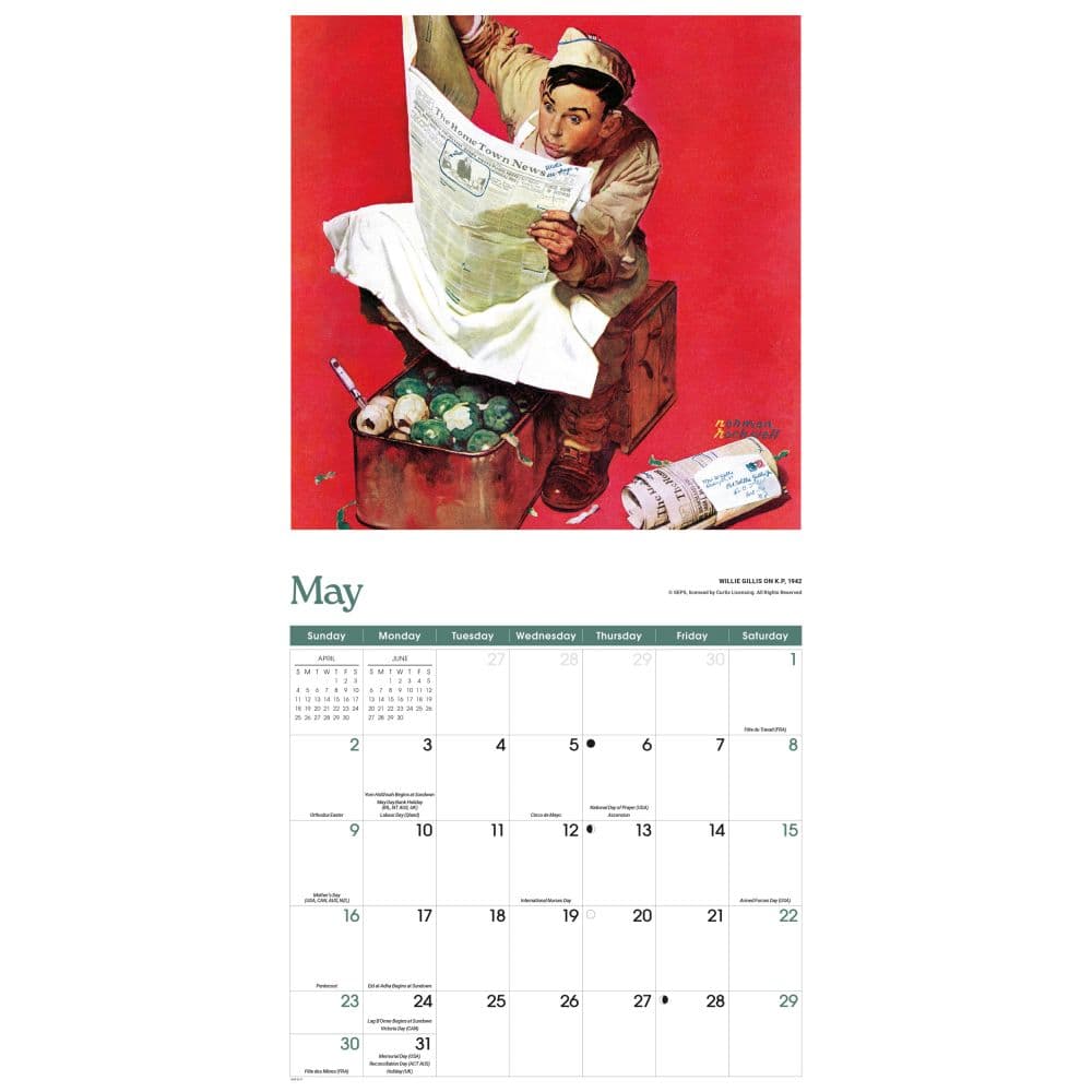 Rockwell 2027 Wall Calendar Third Alternate Image