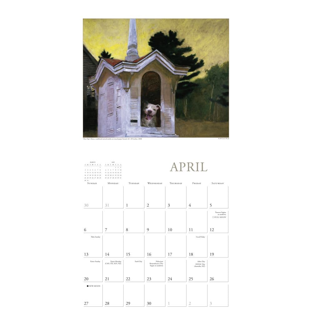 Art Of Jamie Wyeth 2025 Wall Calendar