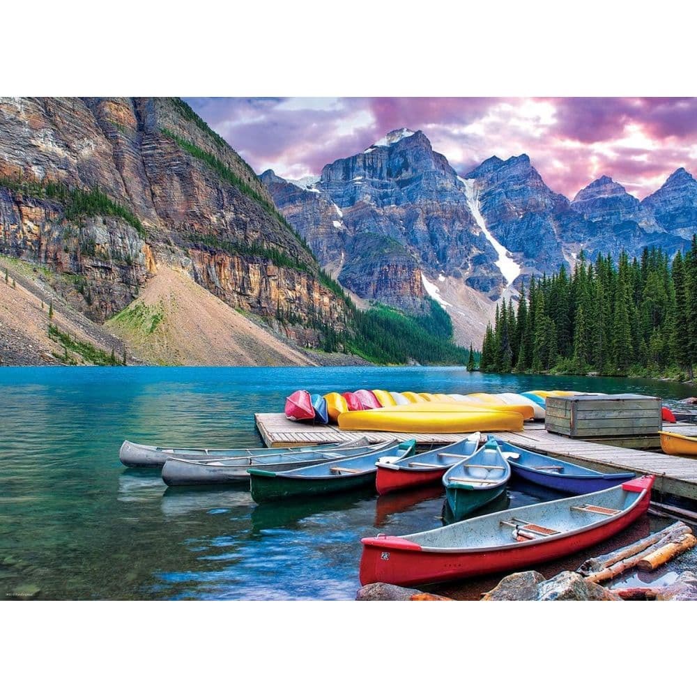 Canoes On The Lake 1000 Piece Puzzle First Alternate Image