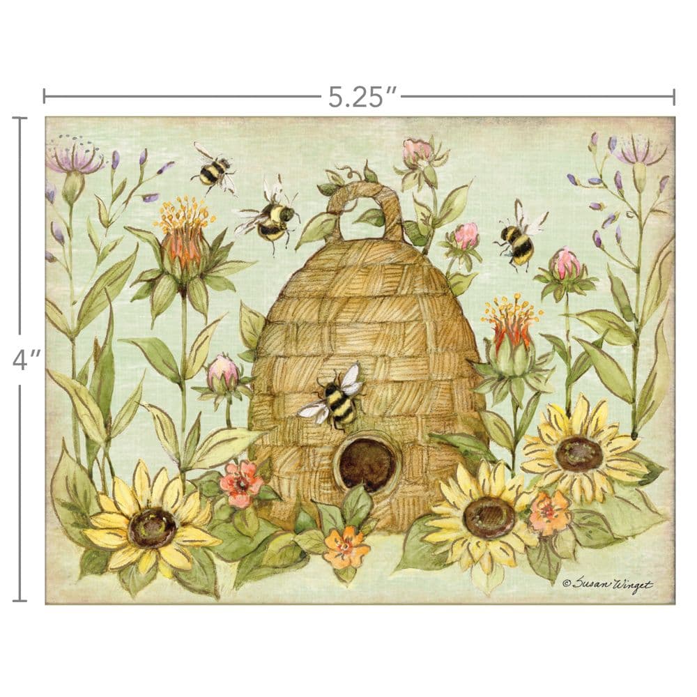 Spring Bees Boxed Note Cards Alt4