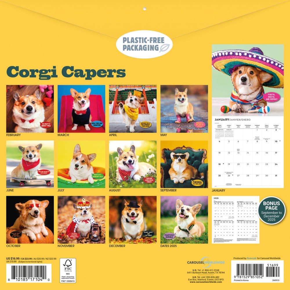 Corgi Rules 2026 Wall Calendar First Alternate Image