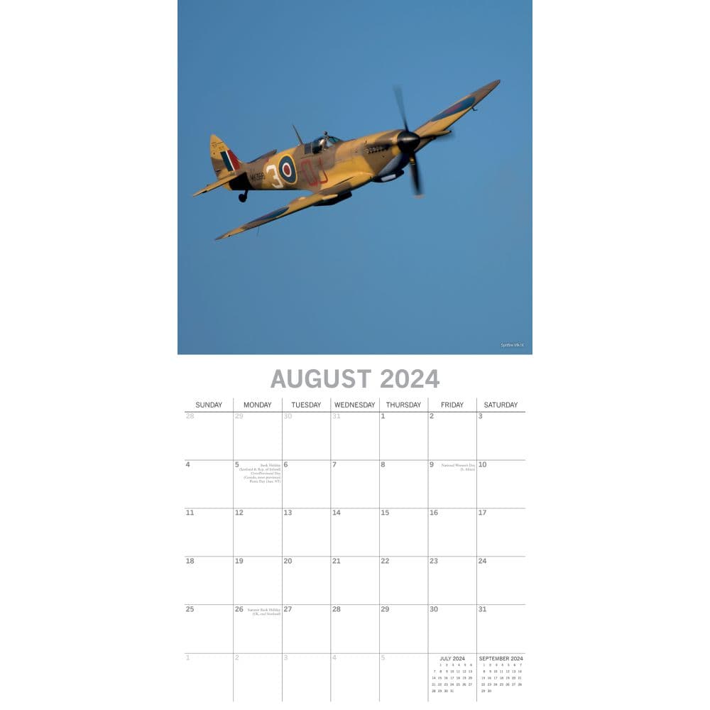 Spitfires 2024 Wall Calendar