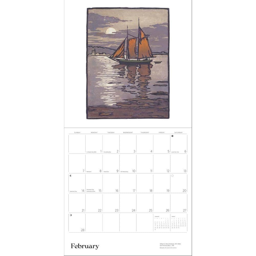 Arts and Crafts 2027 Wall Calendar by William S. Rice Third Alternate Image