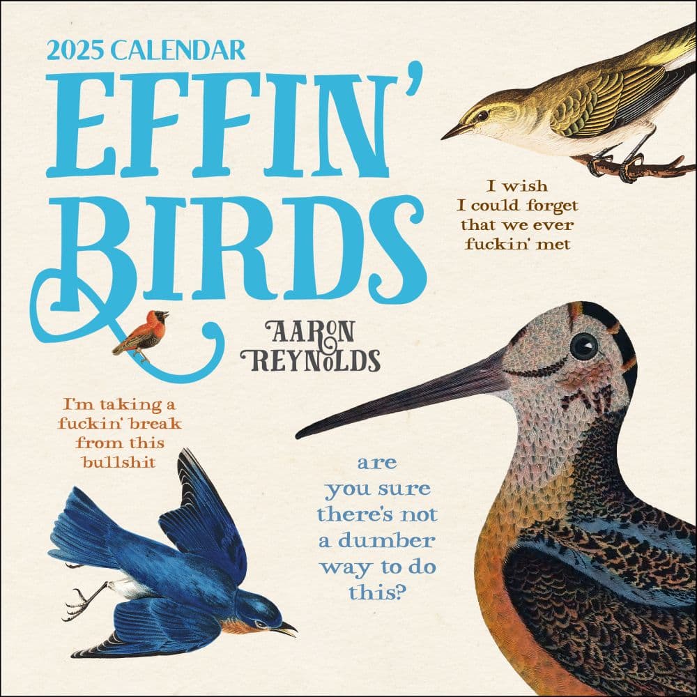 Effin Birds 2025 Wall Calendar Calendars com Effin Birds 2025 Wall Calendar Calendars com