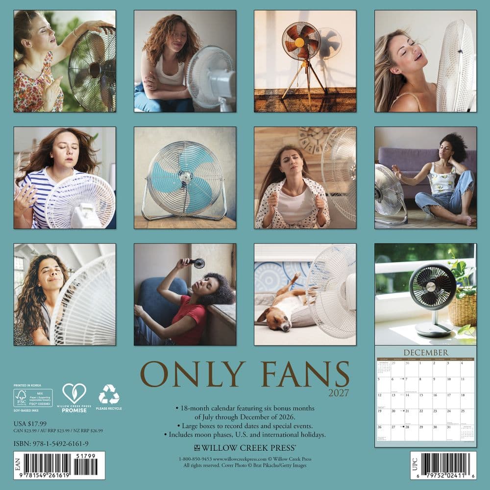 Only Fans 2027 Wall Calendar First Alternate Image