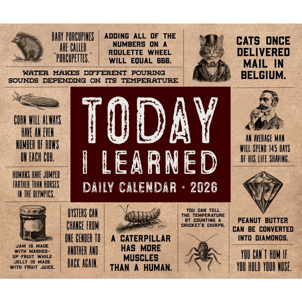 Today I Learned 2026 Desk Calendar Fourth Alternate Image