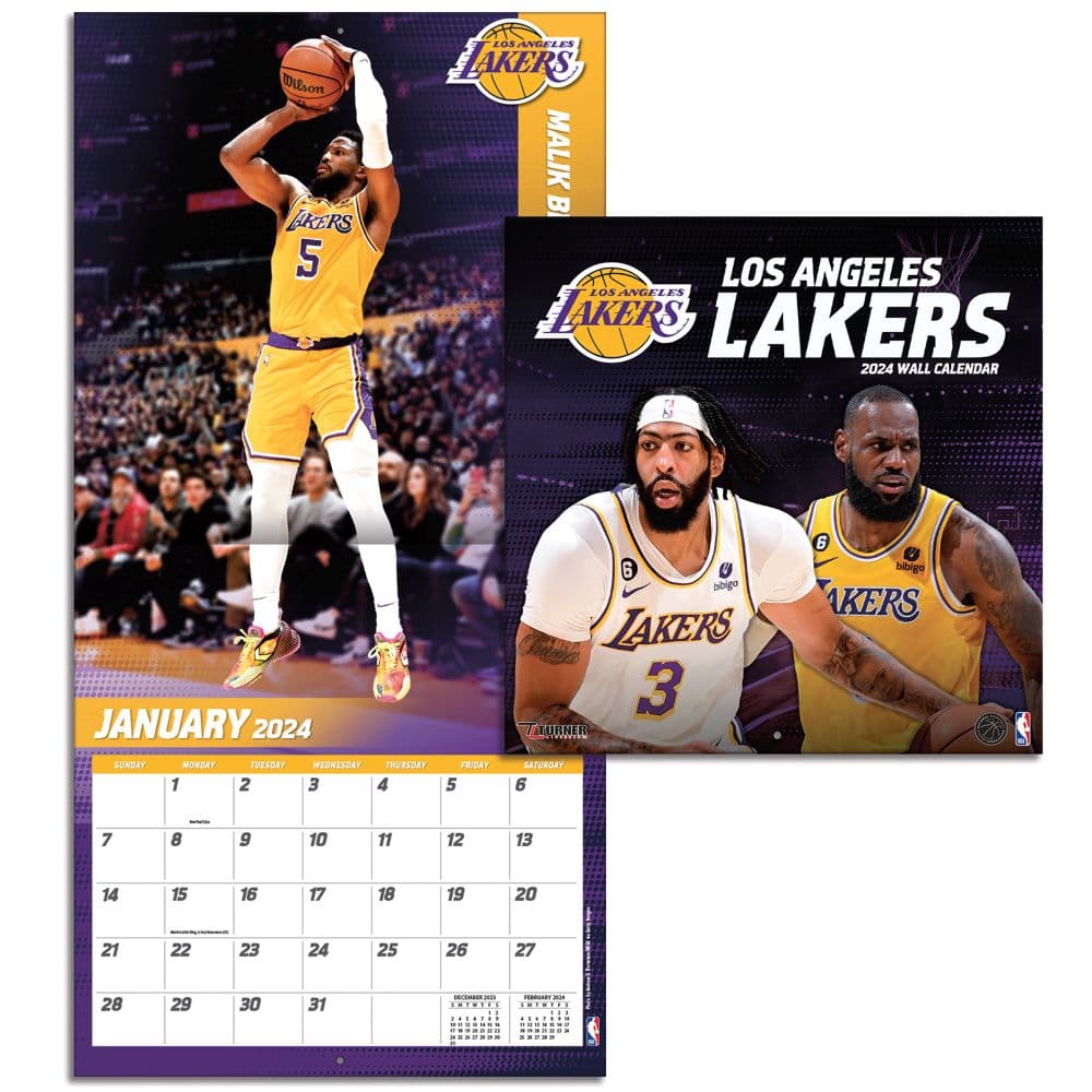 Los Angeles Lakers 2024 Mini Wall Calendar