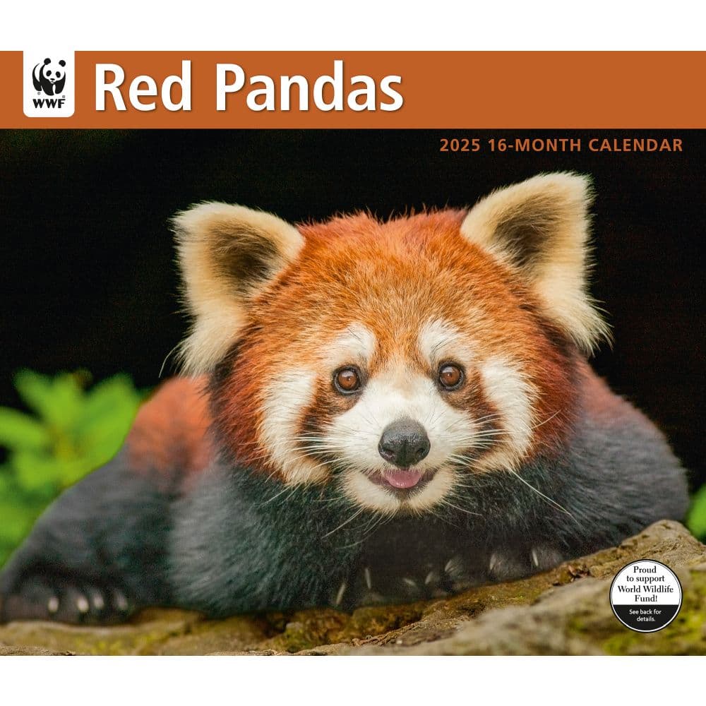 Red Pandas WWF 2025 Wall Calendar