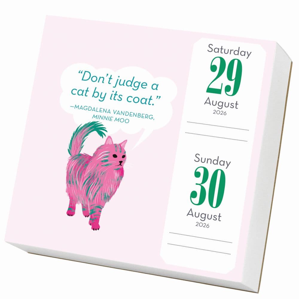 Cat Trivia 2026 Desk Calendar Fourth Alternate Image