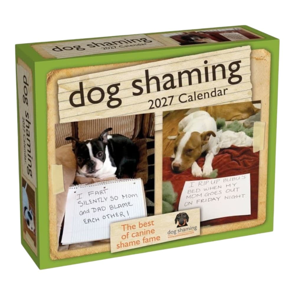Dog Shaming 2027 Desk Calendar Main Product Image