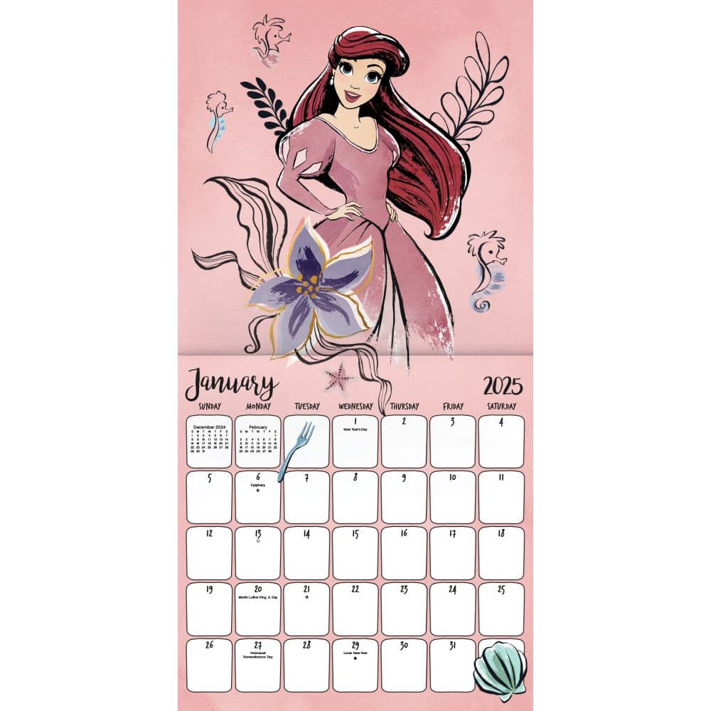 Disney Princess 2025 Wall Calendar First Alternate Image width=&quot;1000&quot; height=&quot;1000&quot;