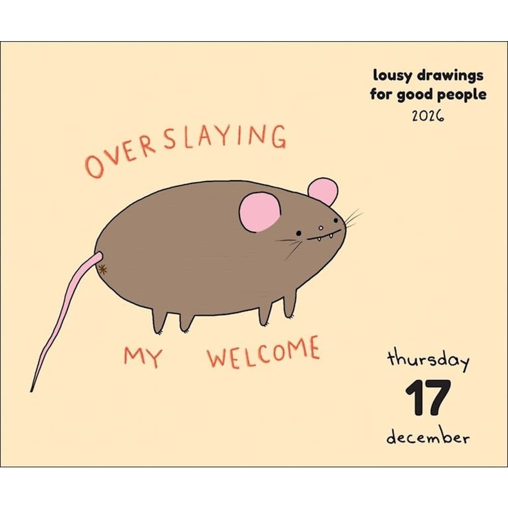 Lousy Drawings for Good People 2026 Desk Calendar Second Alternate Image