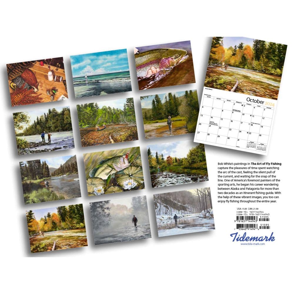 Art of Fly Fishing 2024 Wall Calendar First Alternate Image width=&quot;1000&quot; height=&quot;1000&quot;