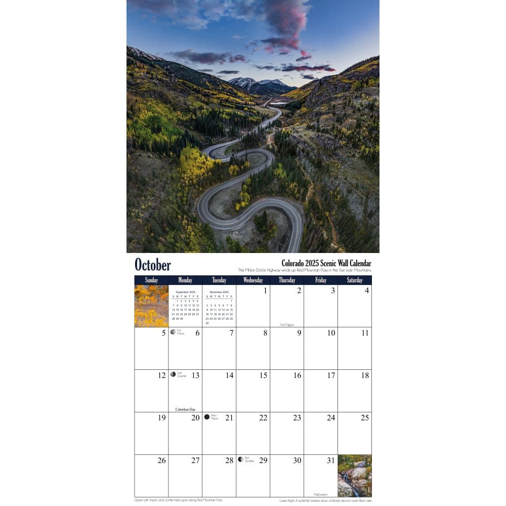 Colorado Scenic 2025 Wall Calendar Sixth Alternate Image