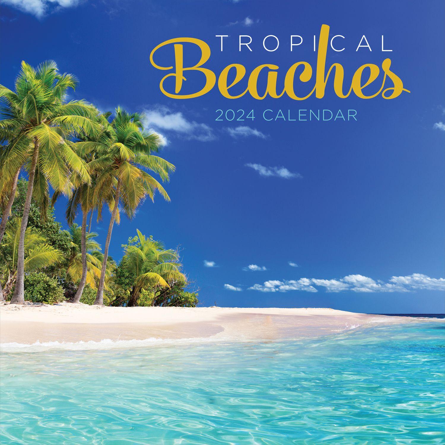 Tropical Beaches 2024 Wall Calendar - Calendars.com