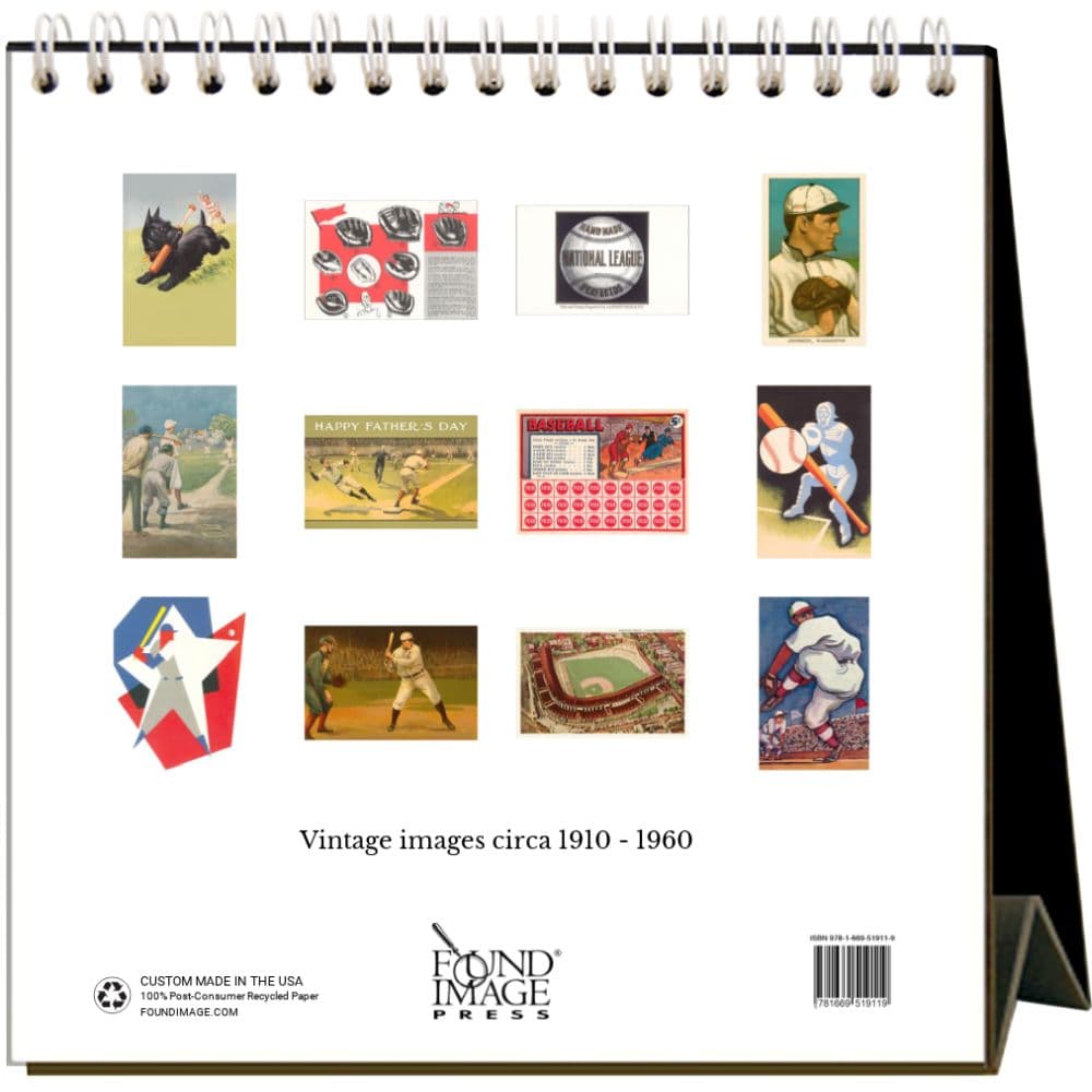 Baseball 2025 Easel Desk Calendar First Alternate Image width="1000" height="1000"