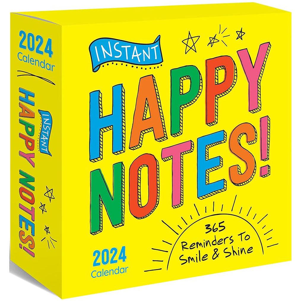 Instant Happy Notes 2024 Desk Calendar front
