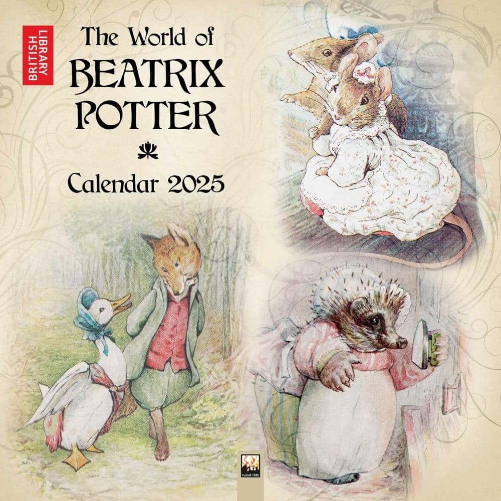 Beatrix Potter Library 2025 Wall Calendar Main Image