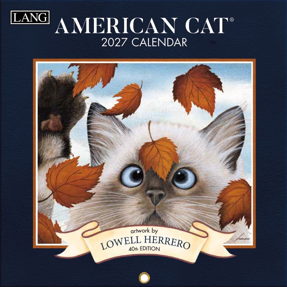 American Cat 2027 Mini Wall Calendar by Lowell Herrero Main Product Image