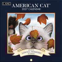 image American Cat 2027 Mini Wall Calendar by Lowell Herrero Main Product Image