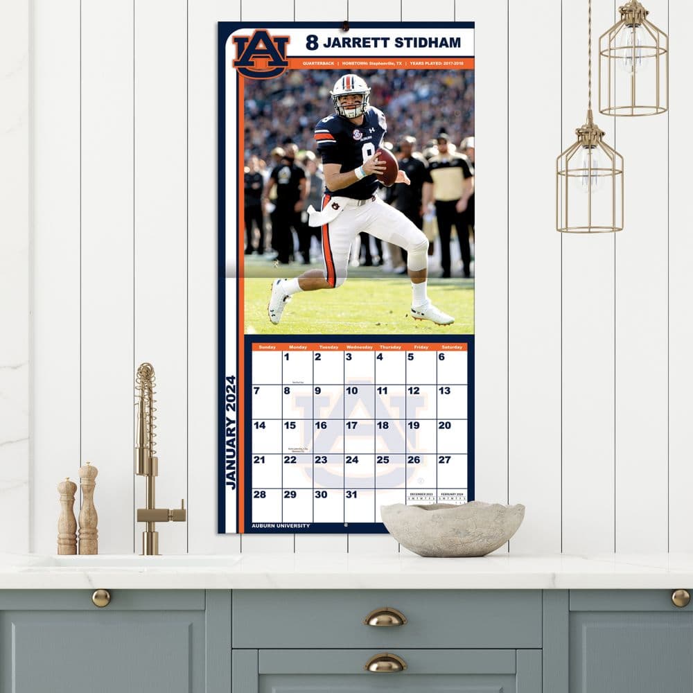 Auburn Tigers 2024 Wall Calendar