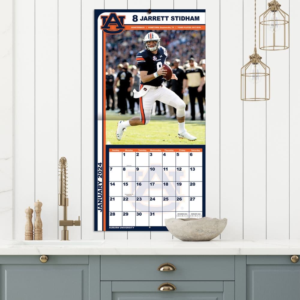 Auburn Tigers 2024 Wall Calendar - Calendars.com