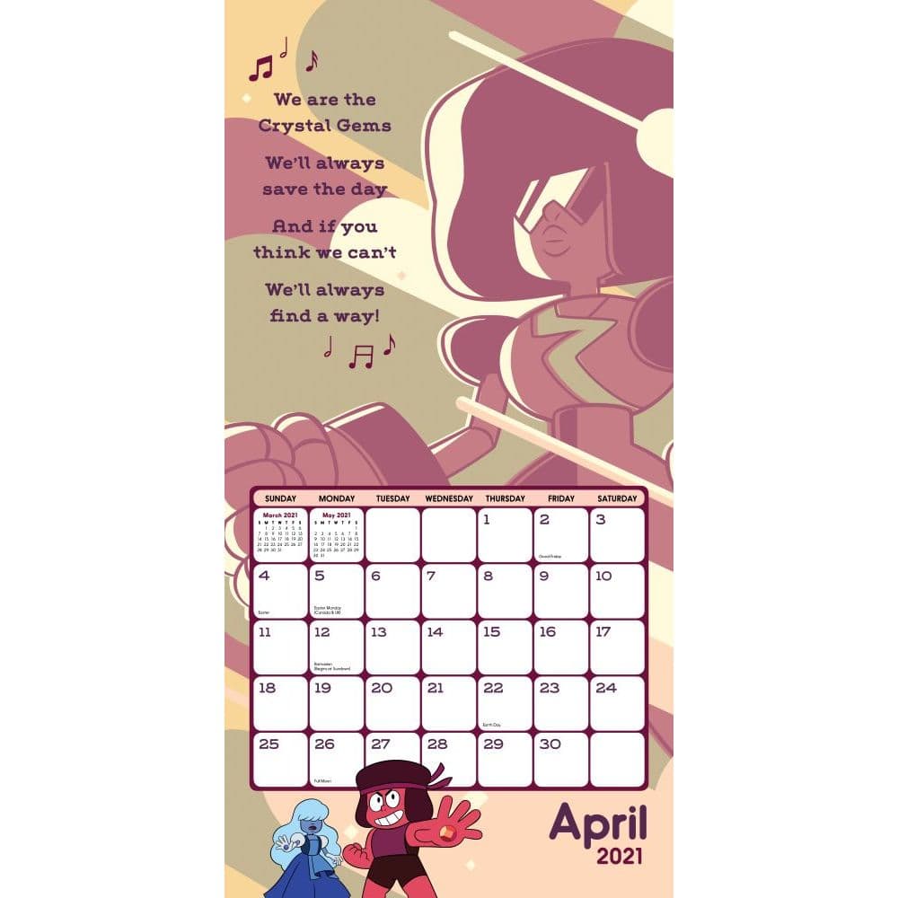 Steven Universe Release Schedule 2022 Steven Universe Wall Calendar - Calendars.com