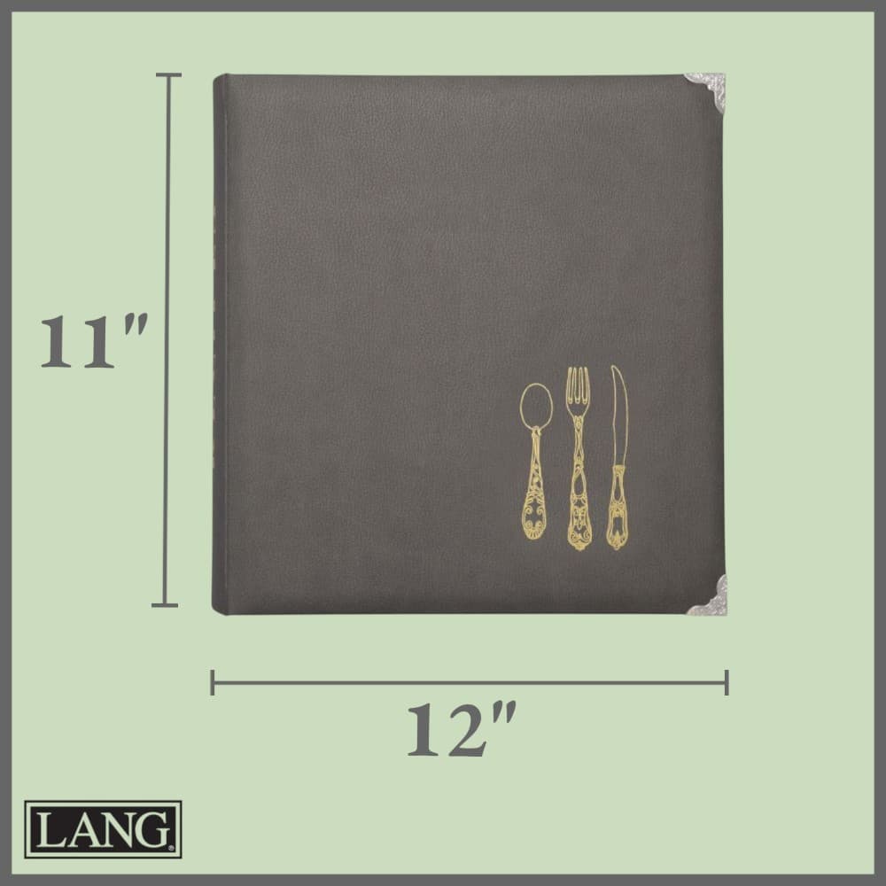 Gray Leatherette Recipe Binder Fifth Alternate Image