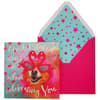 image Dog in Flamingo Glasses Birthday Card